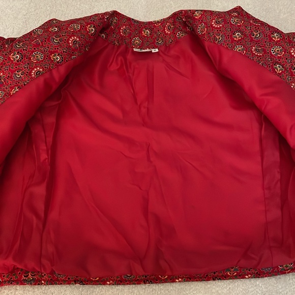 Vera Bradley Quilted Red Cotton Paisley Printed Jacket Size Medium looks new! - Picture 8 of 9